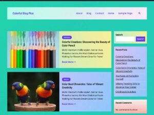 Colorful Blog Plus WordPress Theme