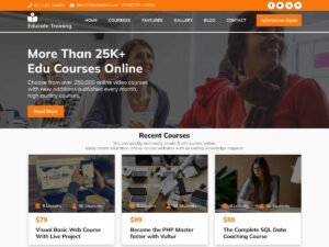 Educate Training Coach WordPress Theme