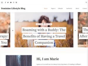 Feminine Lifestyle Blog WordPress Theme