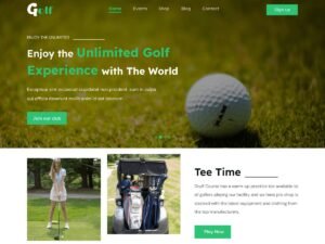 Golf Course WordPress Theme