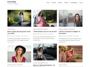 Kortez Blog WordPress Theme