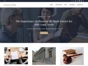 Lawyers Blog WordPress Theme