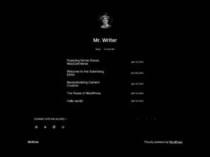 MrWriter WordPress Theme