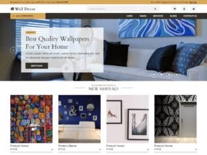 Wall Decor Wallpaper WordPress Theme