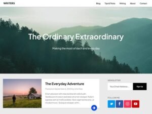 Writers Lifestyle WordPress Theme