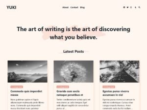 Yuki Elegant WordPress Theme