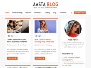 Aasta Blog WordPress Theme