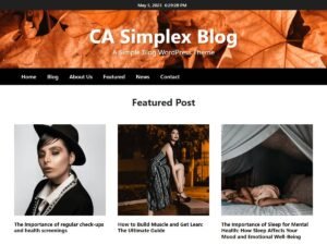 CA Simplex Blog WordPress Theme