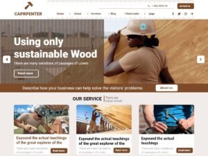Carpenter Service WordPress Theme