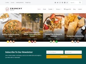 Crunchy Recipe WordPress Theme