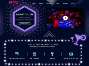 Disco Night Club WordPress Theme