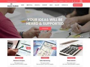 Elearning Online Courses WordPress Theme
