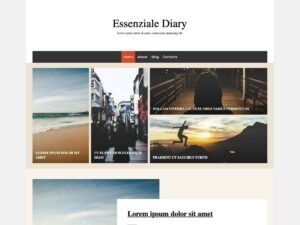 Essenziale Diary WordPress Theme
