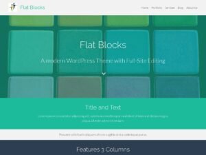 Flat Blocks WordPress Theme