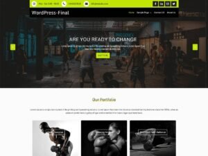 Goldy Fitness WordPress Theme