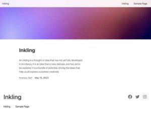 Inkling WordPress Theme
