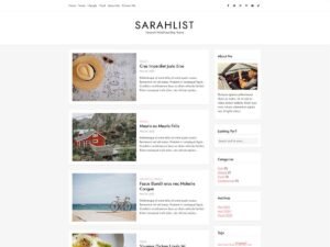 SarahList WordPress Theme