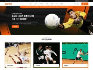 Sports League WordPress Theme