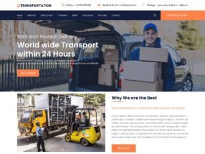 Transcargo Transportation WordPress Theme