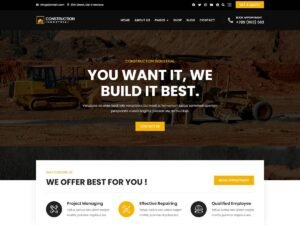 Bosa Construction Industrial WordPress Theme