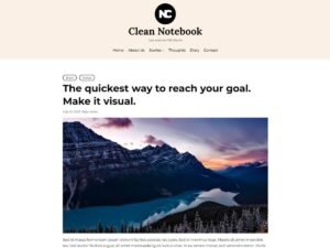 Clean Notebook WordPress Theme