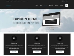 Experon Dark WordPress Theme