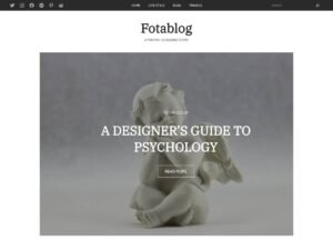 Fotablog WordPress Theme