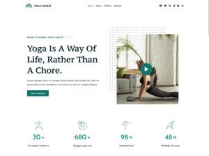 Kenta Yoga Coach WordPress Theme