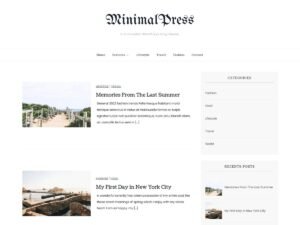 MinimalPress WordPress Theme