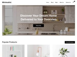Minimalist eCommerce WordPress Theme