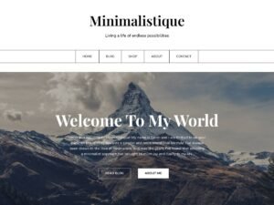 Minimalistique WordPress Theme