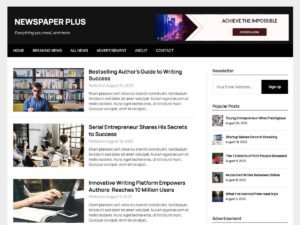 Newspaperly Plus WordPress Theme