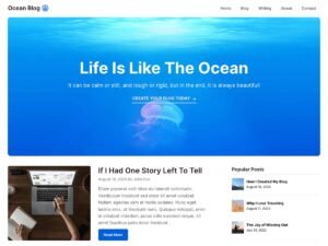 Ocean Blog WordPress Theme