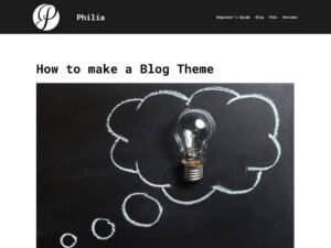Philia WordPress Theme