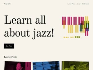 Blue Note WordPress Theme