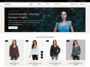 Boutique Designer Shop WordPress Theme