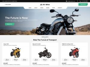 EV Bike Shop WordPress Theme