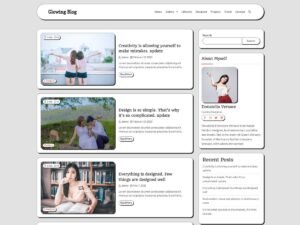 Glowing Blog WordPress Theme