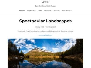 Lotusx WordPress Theme