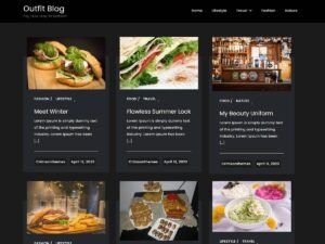 Outfit Blog WordPress Theme