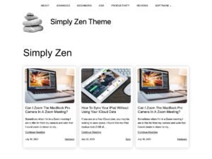 Simply Zen WordPress Theme