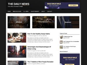 The Daily News WordPress Theme