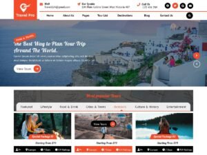 Travel Booking Agency WordPress Theme