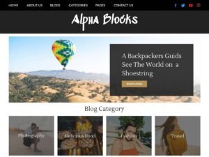 Alpha Blocks WordPress Theme