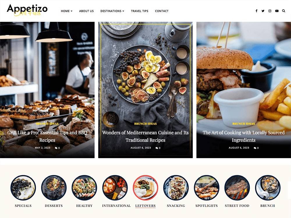 cooking recipe wp theme