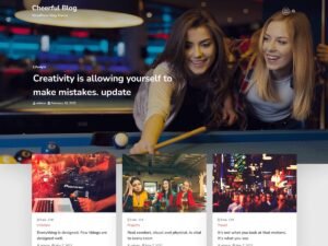 Cheerful Blog WordPress Theme