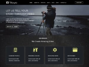 Cinematic Videography WordPress Theme