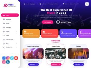 Conference Event Planner WordPress Theme