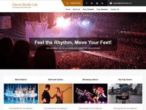 Dance Studio Lite WordPress Theme