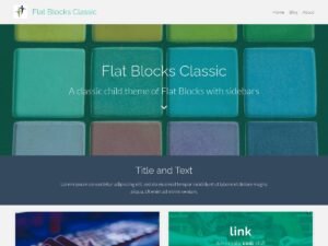 Flat Blocks Classic WordPress Theme